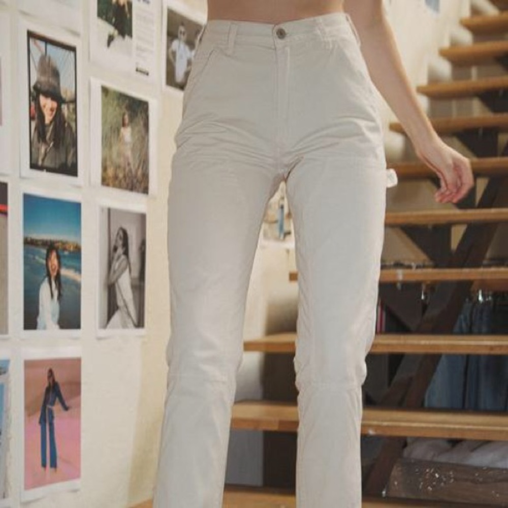 NWT white jane cargo pants
